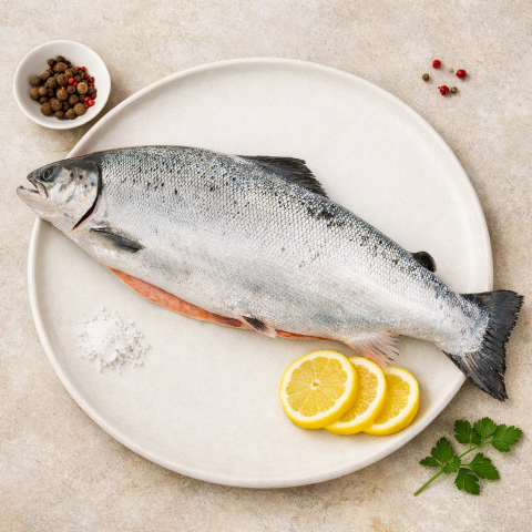 ECOLACHS ganz - der wohl nachhaltigste Lachs " Sushiqualität" 2-3 kg/Fisch