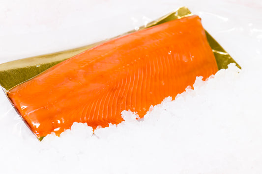 Tiroler "lachsrote" FORELLENFILET kaltgeräuchert 220 - 260gr