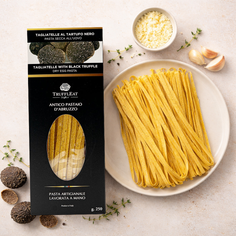 Eier-Tagliatelle mit schwarzem Trüffel 250 g