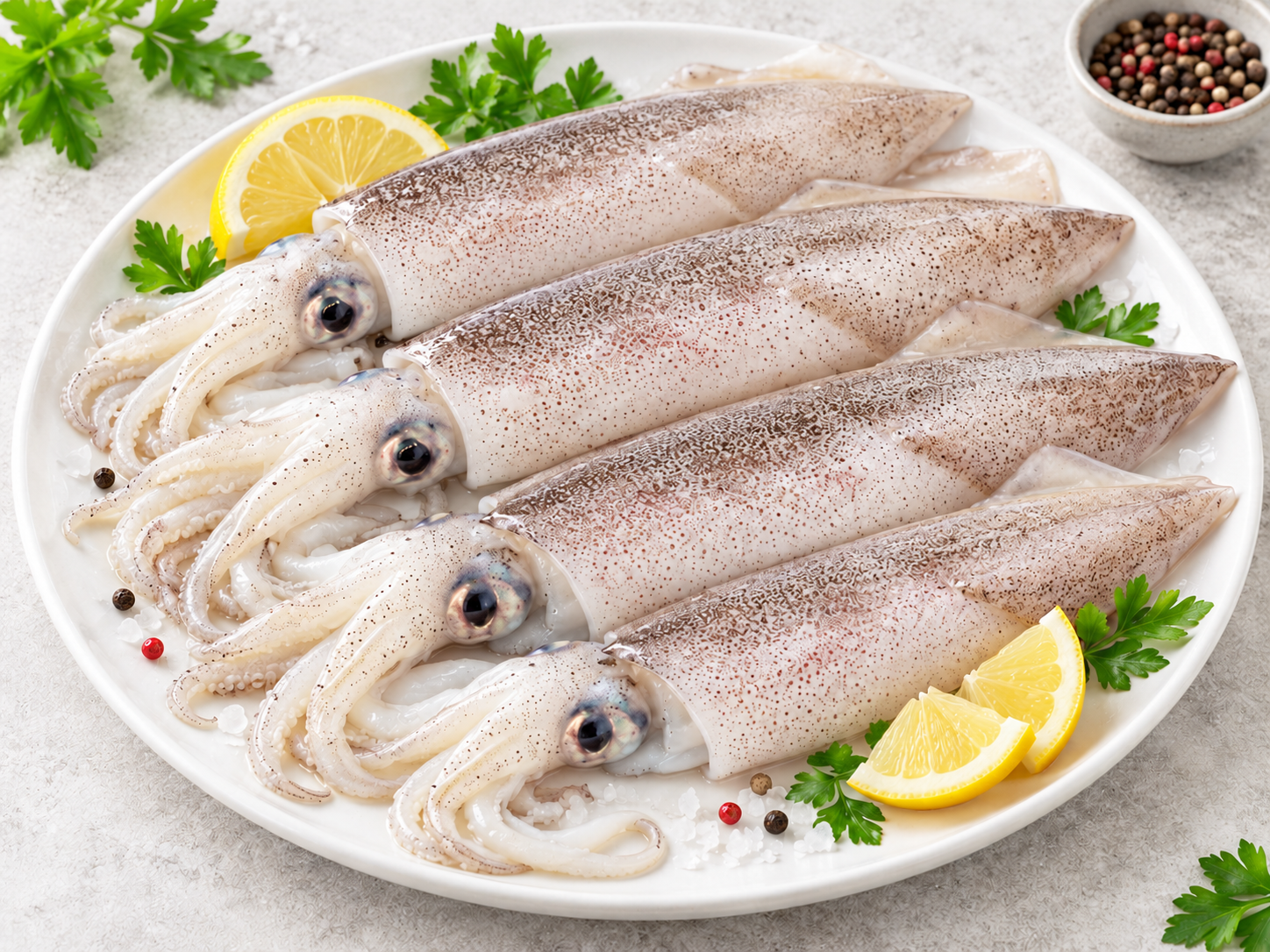 XXL Calamari ganz 3–4 Stück 1–1,1 kg Wildfang Griechenland roh