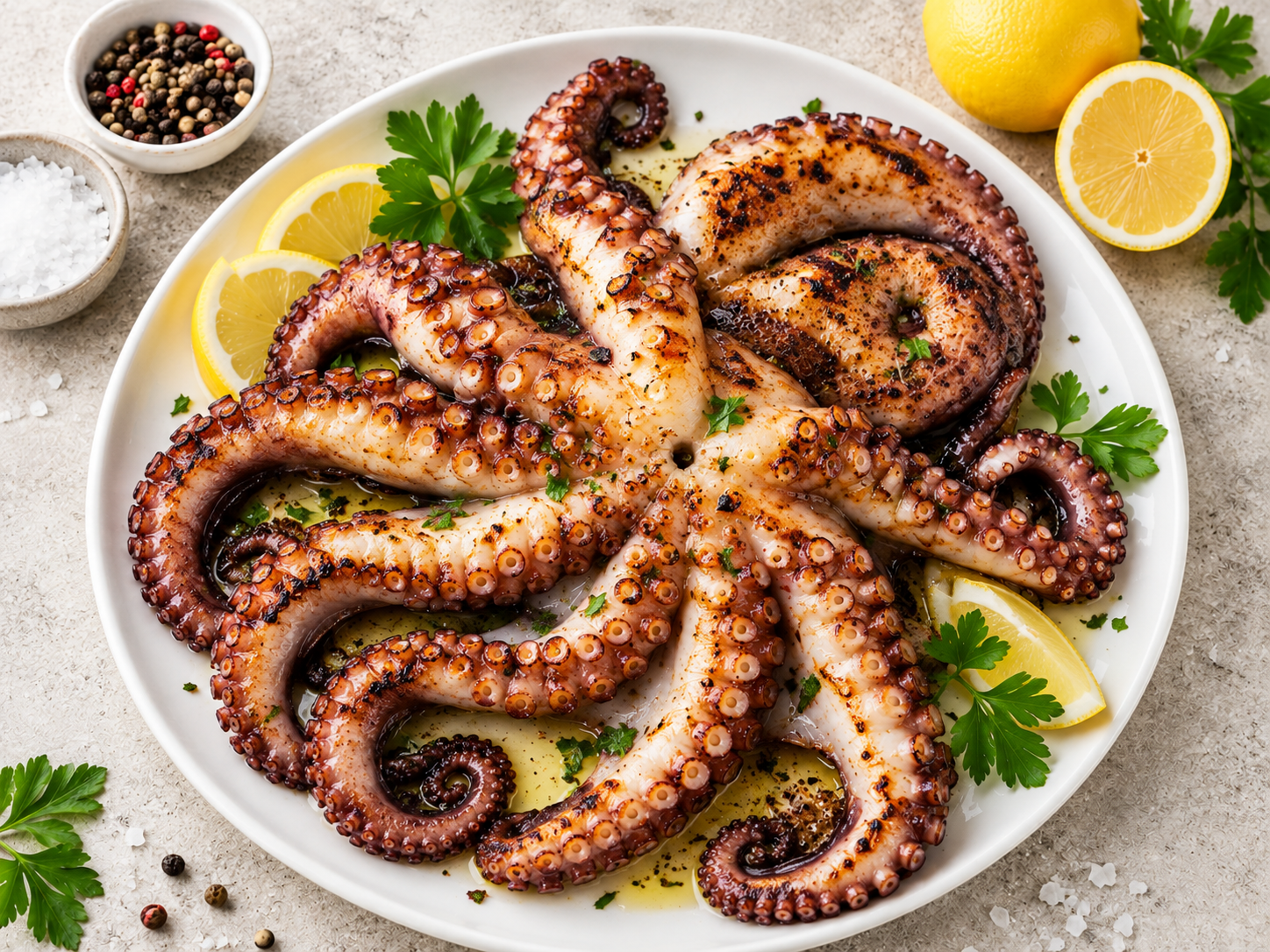 Ganzer Oktopus 2–3 Stück 2,2–2,5 kg Wildfang Griechenland roh