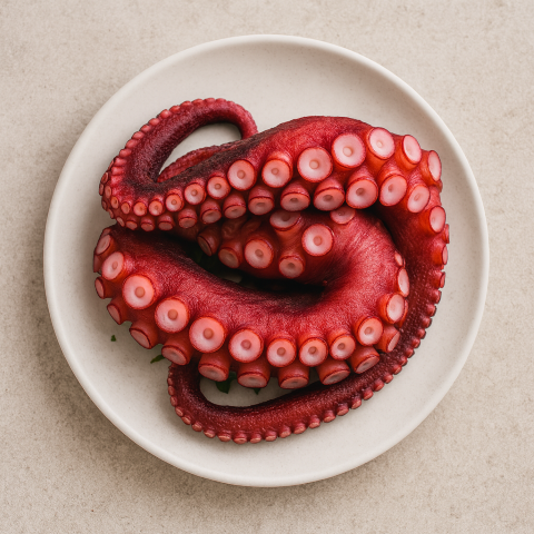 Spanische Oktopusbeine 1kg vorgekocht / küchenfertig (100gr/Bein)
