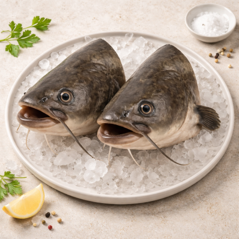 Hundesnack frischer Welskopf 2 Stück ca. 600–800 g TK Ware