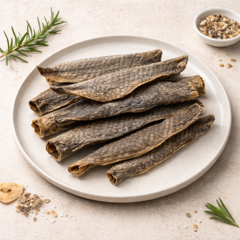 Hundesnack getrocknete Welshaut 110gr Packung ca. 10-15 ganze Haut Sticks