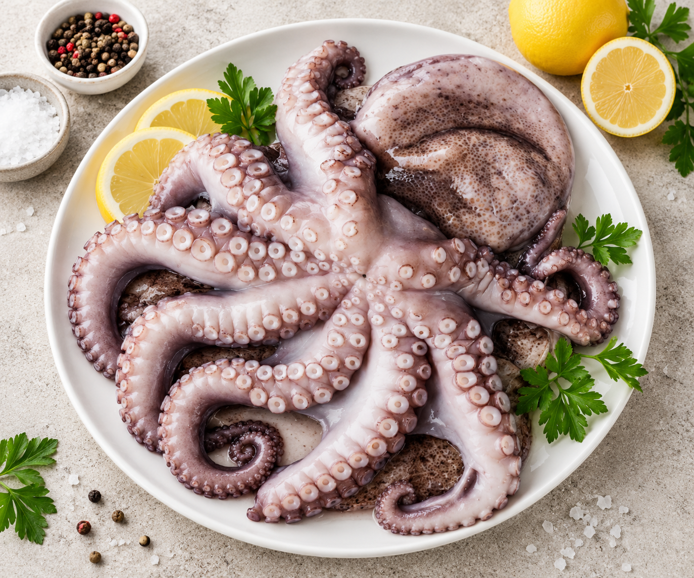 Ganzer Oktopus 2–3 Stück 2,2–2,5 kg Wildfang Griechenland roh