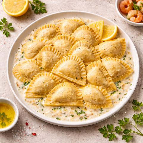 Tiroler GARNELENRAVIOLI - handgemacht 400gr / 2-3 Personen