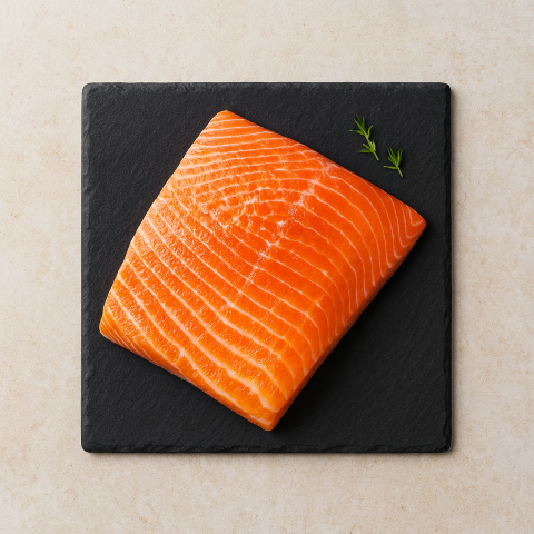 ECOLACHS - STEAKs  - der wohl nachhaltigste Lachs "Sushiqualität" 420 - 450g (auf 3 Stück geteilt)